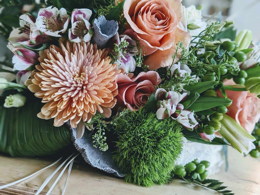 bouquet de fleurs fraîches pour la fête des mères chez Bocaux & co