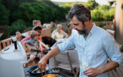 Festin sur le BBQ pour la fête des pères